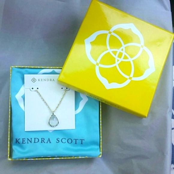 Kendra Scott Kiri necklace in slate gold 14K plated BRAND NEW - Picture 3 of 4
